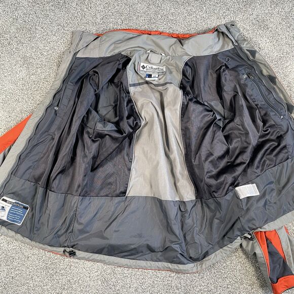 Columbia Vertex Core Jacket Mens Snow Ski Interchange Orange Size Medium - Picture 4 of 11
